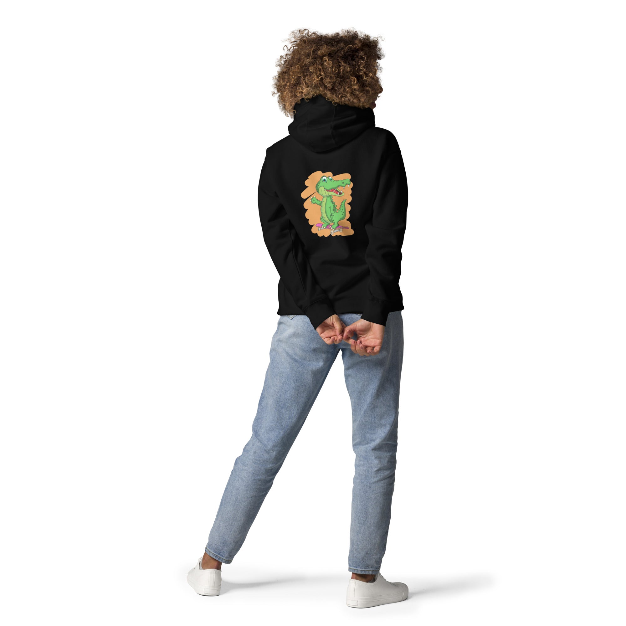 Pullover Hoodie W/ Dino Design – Piff Ting